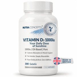 Nutraconcepts Vitamin D3 1000iu - 300 Softgels