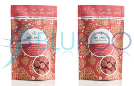 Nourish Organic Raspberry Mini Coconut Macaroons - Pack of 2 (110g each)