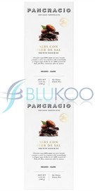 Pancracio Chocolate Cocoa Nibs and Fleur de Sel Dark Chocolate Bar - Pack of 2 (100g each)