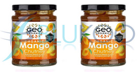 Geo Organics Organic Mango Chutney - Pack of 2 (370g each)