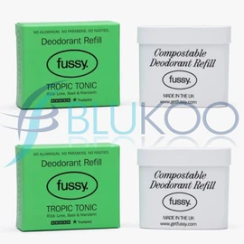 Fussy Natural Deodorant Refill Tropic Tonic - Pack of 2 (40g each)