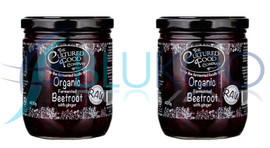 The Cultured Food Co Organic Fermented Beetroot & Ginger - Pack of 2 (400g each)