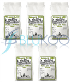 Wessex Mill Pasta and Pizza Flour Fine Grain - Pack of 5 (1.5kg each)