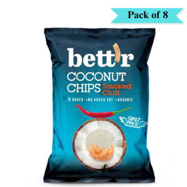 Bettr Coconut Chips with Chili - Pack of 8 (40g each)