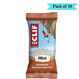 Clif Bar Mini Crunchy Peanut Butter Bar - Pack of 10 (28g each)