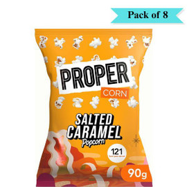 Propercorn Salted Caramel Popcorn - Pack of 8 (90g each)