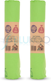 Eco Green Living Compostable Waste Bags - Pack of 2 (5 Bags each)