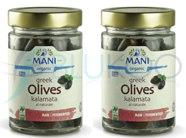 Mani Organic Kalamata Olives - Pack of 2 (205g each)