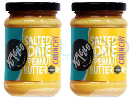 Yumello Crunchy Salted Date Peanut Butter - Pack of 2 (285g each)