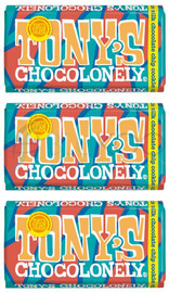 Tonys Chocolonely Chocolate Chip Cookie Chocolate Bar - Pack of 3 (180g each)