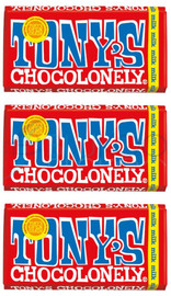 Tonys Chocolonely Milk Chocolate Bar - Pack of 3 (180g each)