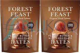 Forest Feast Milk Chocolate Peanut Butter Dates - Pack of 2 (140g each)