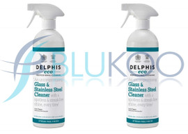 Delphis Eco Glass and Stainless Steel Cleaner - Pack of 2 (700ml each)