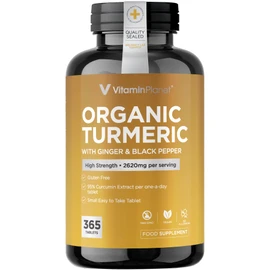 Vitamin Planet Turmeric With Ginger & Black Pepper 2620mg - 365 Tablets