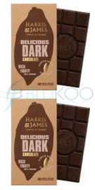 Harris and James Delicious Dark Chocolate Bar - Pack of 2 (86g each)
