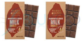 Harris and James Marvellous Milk Chocolate Bar - Pack of 2 (86g each)
