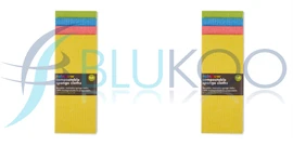 Ecoliving Compostable Sponge Cloths Rainbow - Pack of 2 (4 Cloths each)