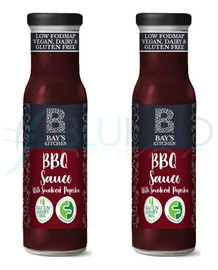 Bays Kitchen BBQ Sauce Smoked Paprika Low FODMAP - Pack of 2 (275g each)