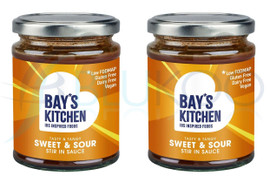 Bays Kitchen Sweet & Sour Stir-in Sauce Low FODMAP Vegan - Pack of 2 (260g each)