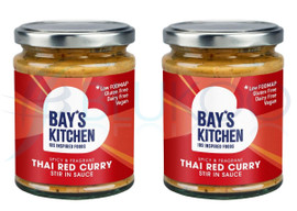 Bays Kitchen Thai Red Curry Stir-in Sauce Low FODMAP Vegan - Pack of 2 (260g each)