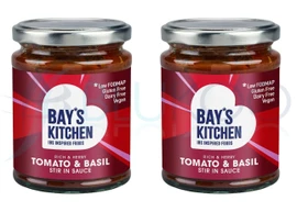 Bays Kitchen Tomato & Basil Stir-in Sauce Low FODMAP Vegan - Pack of 2 (260g each)