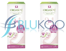 Organyc 2in1 Panty Liner Liner Thong Liner - Pack of 2 (20 Pads each)