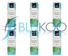 Foodin Organic Coconut Water Tetrapak - Pack of 6 (1L each)