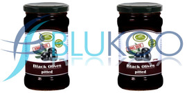 Korvel Greek Black Olives Pitted Super Colossal - Pack of 2 (290g each)