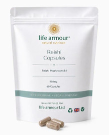 Life Armour Reishi 8:1 Capsules - 60 Capsules