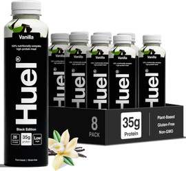 HUEL Ready-to-Drink Black Edition Vanilla - Pack of 8 (500ml each)