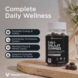 Vitamin Planet 5-in-1 Shilajit Gummies – 30 Gummies