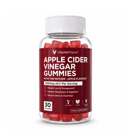 Vitamin Planet Apple Cider Vinegar Gummies with Mother Apple Flavour 30 Gummies