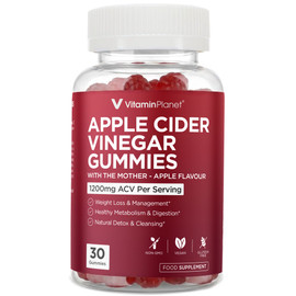 Vitamin Planet Apple Cider Vinegar Gummies with Mother Apple Flavour 30 Gummies