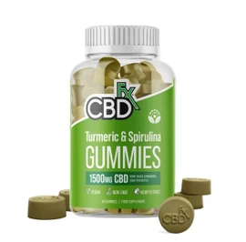 CBDfx Turmeric & Spirulina Gummies 1500mg CBD - 60 Gummies