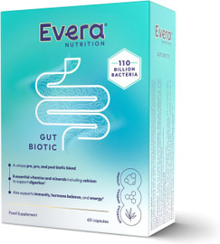 Evera Nutrition Gut Biotic Vegetarian Supplement - 60 Capsules