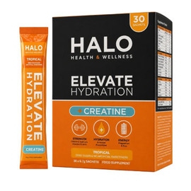 Halo Health and Beauty ELEVATE ELECTROLYTES + CREATINE Tropical Flavour - 30 Sachets