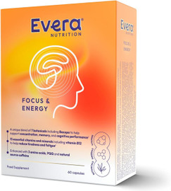 Evera Nutrition Focus & Energy - 60 Vegetarian Capsules