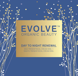 Evolve Organic Beauty Day to Night Renewal Gift Daily Renew 30ml & Night Cream