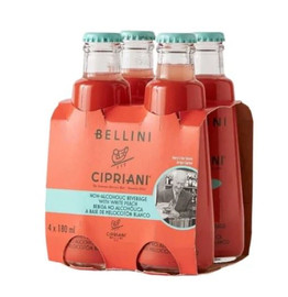 Cipriani Virgin Bellini Alcohol Free RTD Mocktail - set of 4 (180ml each)