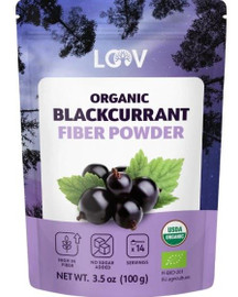 LOOV Organic Wild Blackcurrant High Fiber Powder - 100g