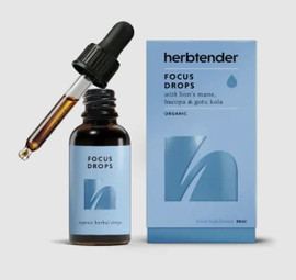 The Herbtender Organic Focus Drops - 30ml