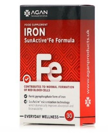 AGAN Iron Sun Active Fe Formula - 30 Capsules