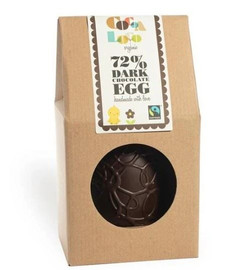 Cocoa Loco Dark Chocolate Easter Egg Filled With Dark Buttons - 225g