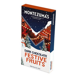 Montezumas Chocolate Dark Chocolate Festive Fruits Bar - 300g