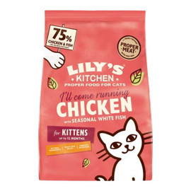 Lilys Kitchen Chicken & White Fish Kitten Dry Food - 800g