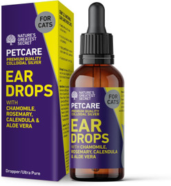 Nature's Greatest Secret Cats Colloidal Silver Ear Drops with Botanicals - 30ml