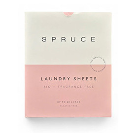 Spruce Bio Laundry Detergent Sheets Fragrance Free - Up to 60 Washes