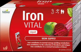 Hubner Iron Vital Liquid Sachets - Set of 20 (10ml each)