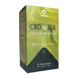 Edens Gate CBD Tea With Adaptogens English Breakfast - 15 Tea Bags