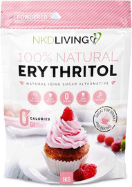 NKD Living Erythritol Powdered Natural 0 Calorie Sweetener - 1kg